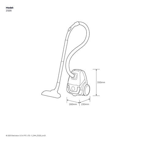 ELECTROLUX Z1220 CompactGo canister vacuum cleaner