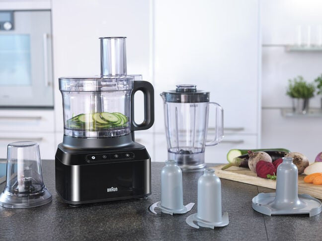 BRAUN FP3132BK PureEase Food Processor - Black