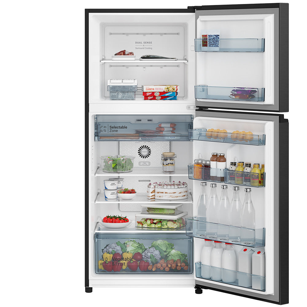 HITACHI HRTN6379BBKSG 2 Door Top Freezer 344L