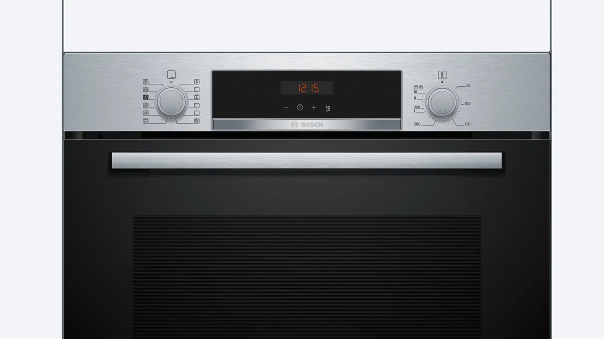 BOSCH HQA574BS3B Series 4 Pyrolytic Multifunction Single Oven – STAINLESS STEEL