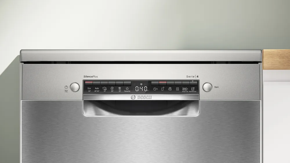 BOSCH SMS4ECI26E Series 4 Freestanding Dishwasher 60cm Brushed steel anti-fingerprint