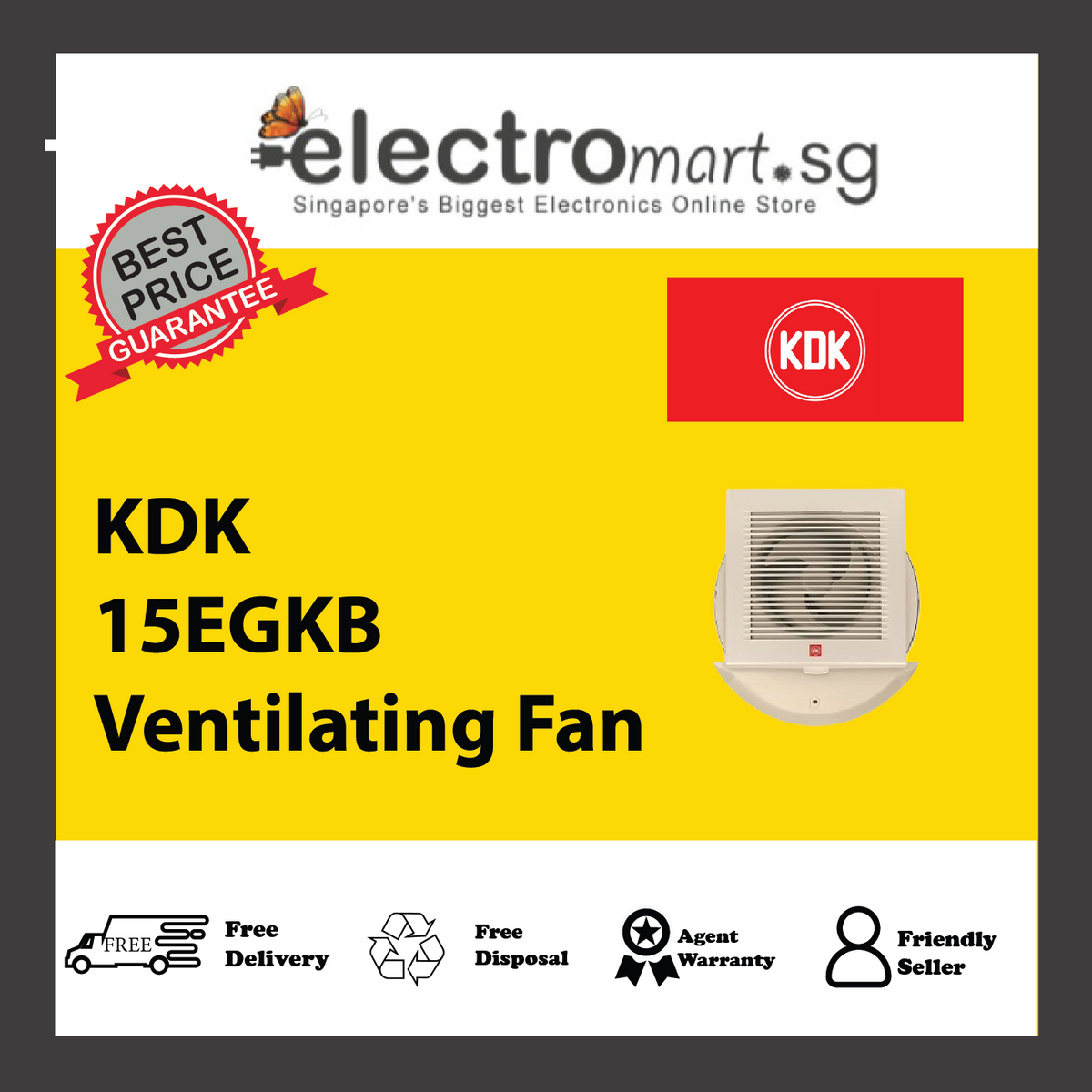 KDK 15EGKB Ventilating Fan