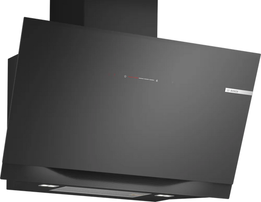 BOSCH DWK91LT60 Series 8 Wall-mounted Hood 90cm clear glass black printed