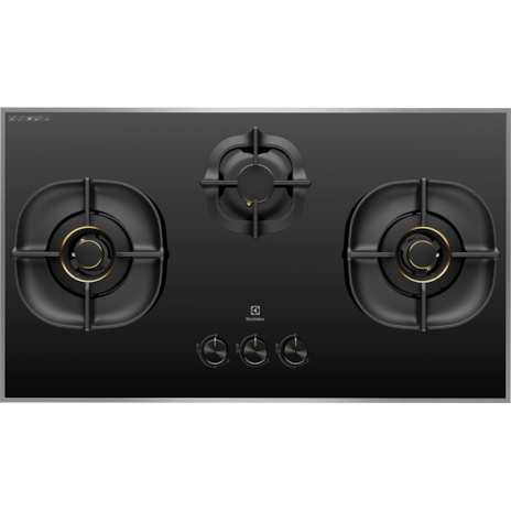 ELECTROLUX EHG9350BE built-in gas hob with 3 cooking zones (LPG) 90cm