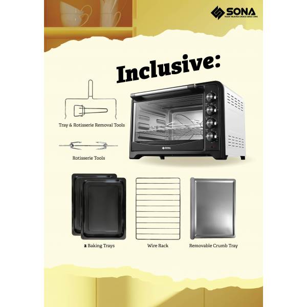 SONA SEO 2270 Electric Oven 70L