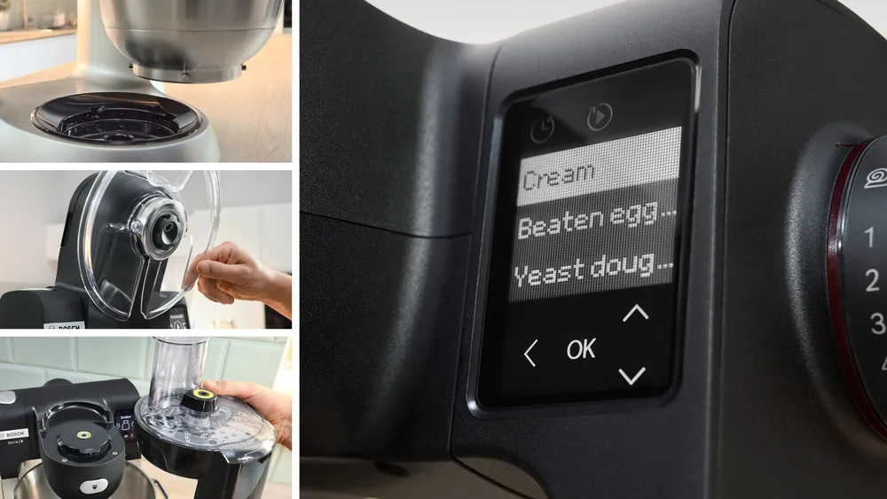 BOSCH MUM S6ZM00G Series 6 Kitchen machine with scale 1600 W Black, Brushed stainless steel