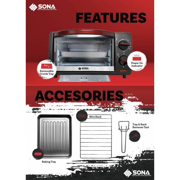 SONA SMO 23A Mini Oven 10L
