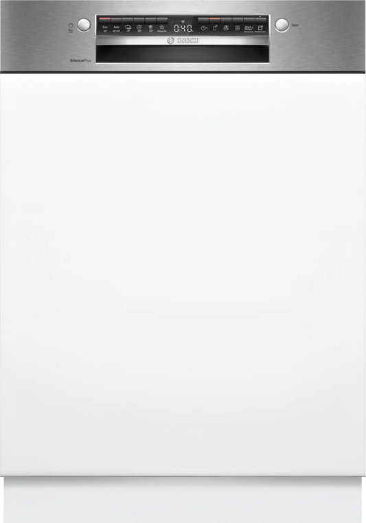 BOSCH SMI4EVS08E Series 4 semi-integrated dishwasher 60cm Brushed steel