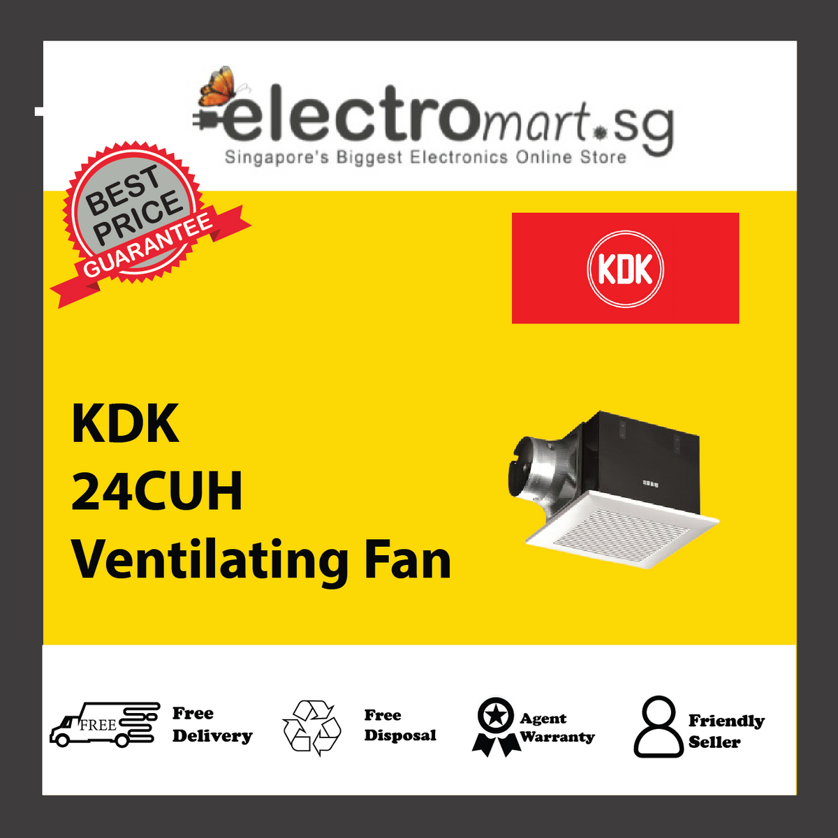 KDK 24CUH Ventilating Fan