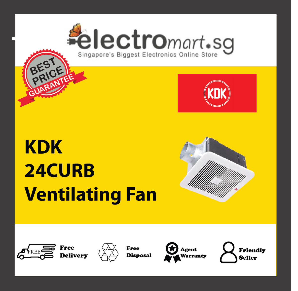 KDK 24CURB Ventilating Fan