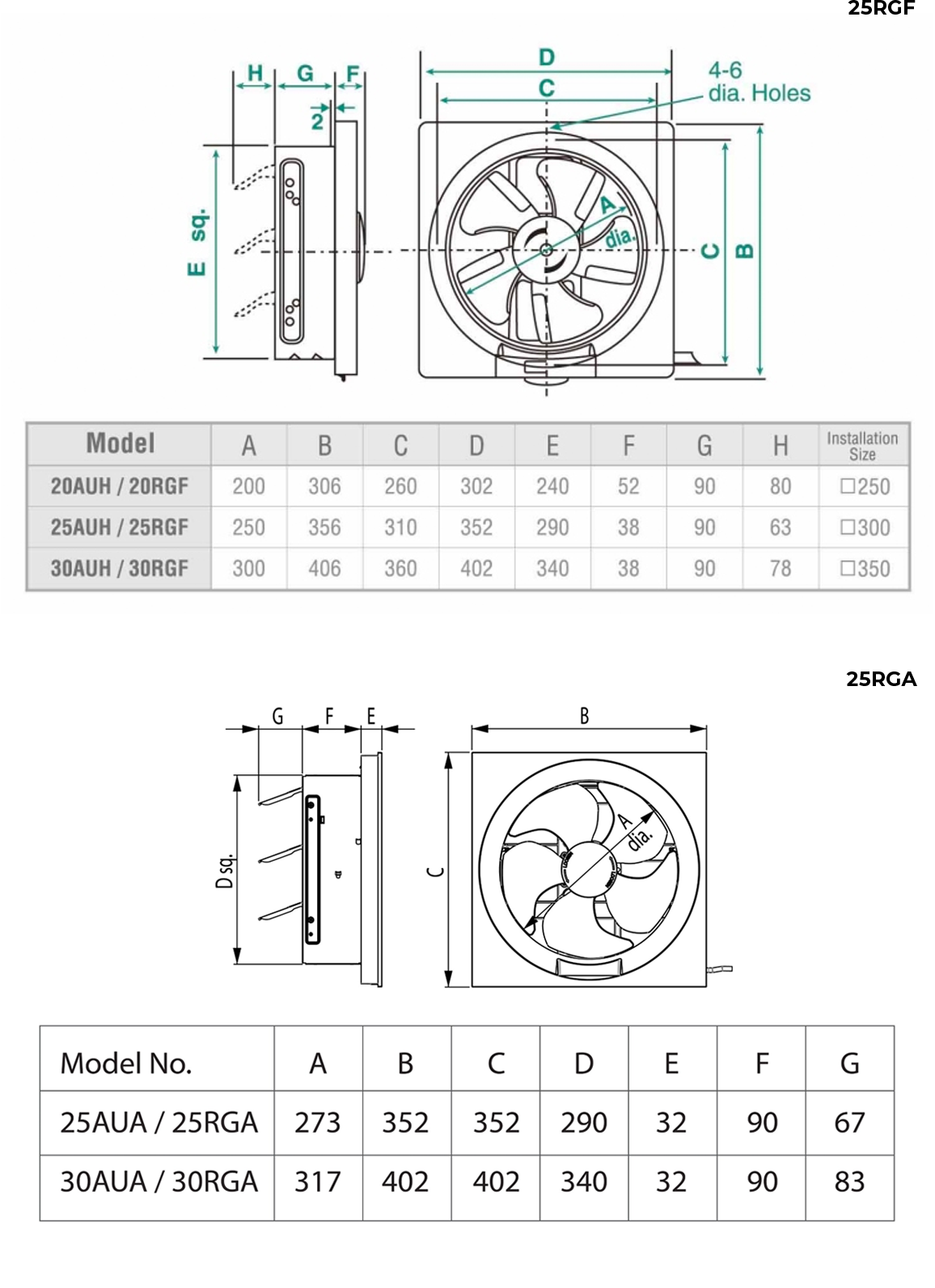KDK 25RGA Ventilating Fan