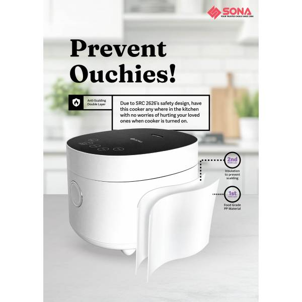 SONA SRC 2626 Digital Rice Cooker 1.2L