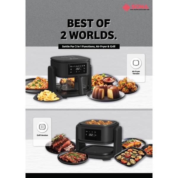 SONA SFRG 2773 Digital Air Fryer Grill