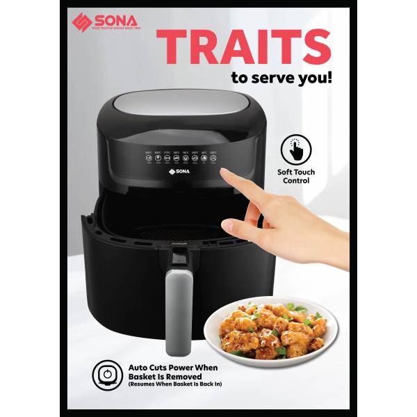 SONA SFR 2778 Digital Air Fryer 7.2L
