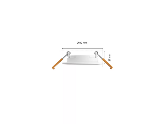 Philips Hue White and Color Slim Recessed Light Small 90mm White 8.3W 1000 lm