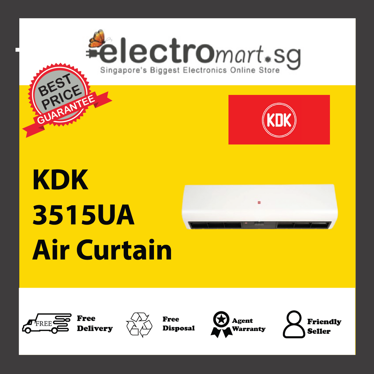 KDK 3515UA 1,500 mm (5 ft) Air Curtain
