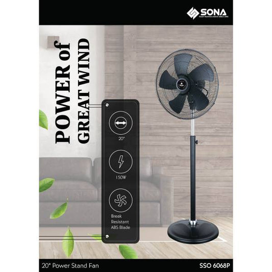 SONA SSO 6068P Power Stand Fan 20”