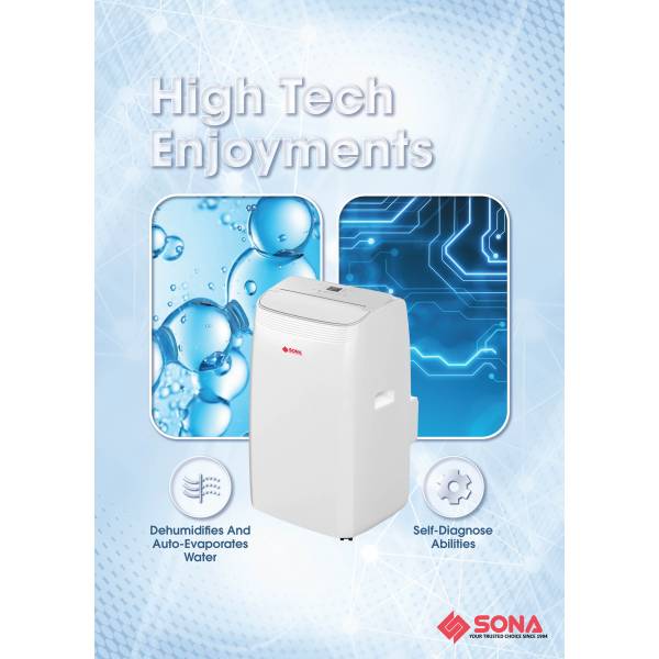SONA SACN 6283 Portable Air Conditioner 12k BTU