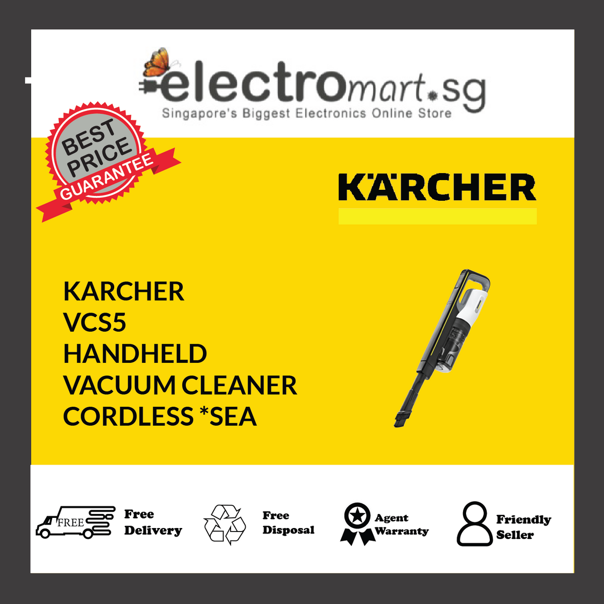 KARCHER VCS 5 Cordless Handheld vacuum cleaner