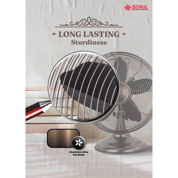 SONA SAF 6912 Antique Desk Fan 12"
