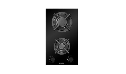BRANDT BPG3320B 2 Burner Domino Gas Hob 30cm
