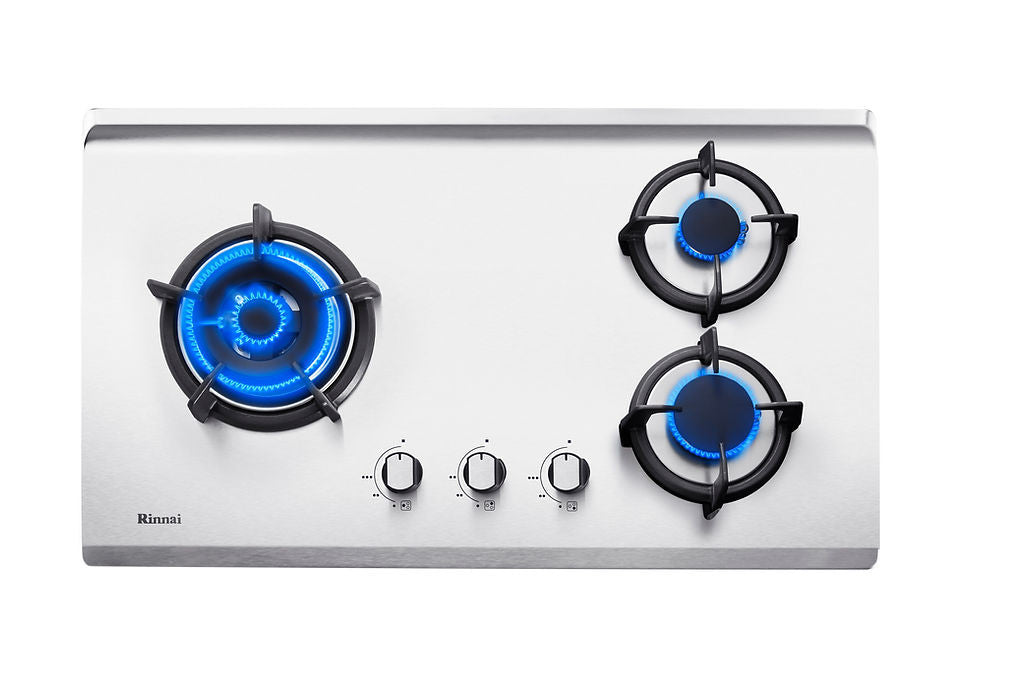 RINNAI RB-73TS 3 Burner Built-In Hob Stainless Steel Top Plate