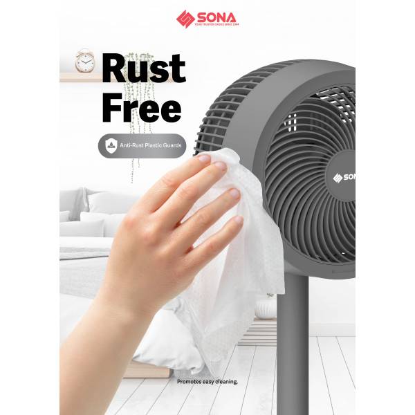 SONA SFS 9006DC 3 -In-1 DC High Velocity Fan 9"