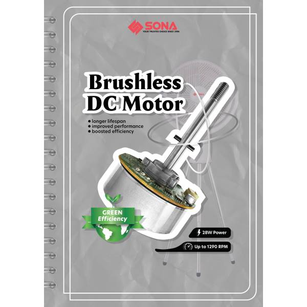 SONA SFS 9011DC Remote DC Quadpod Fan 12"