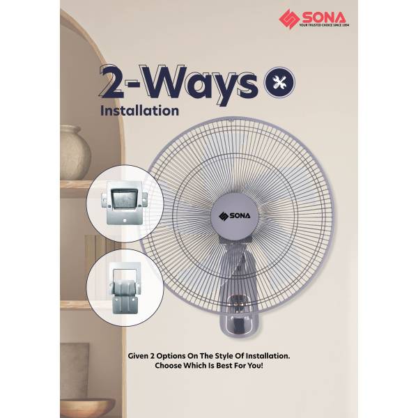 SONA SFW 9518DC Remote DC Wall Fan 16”