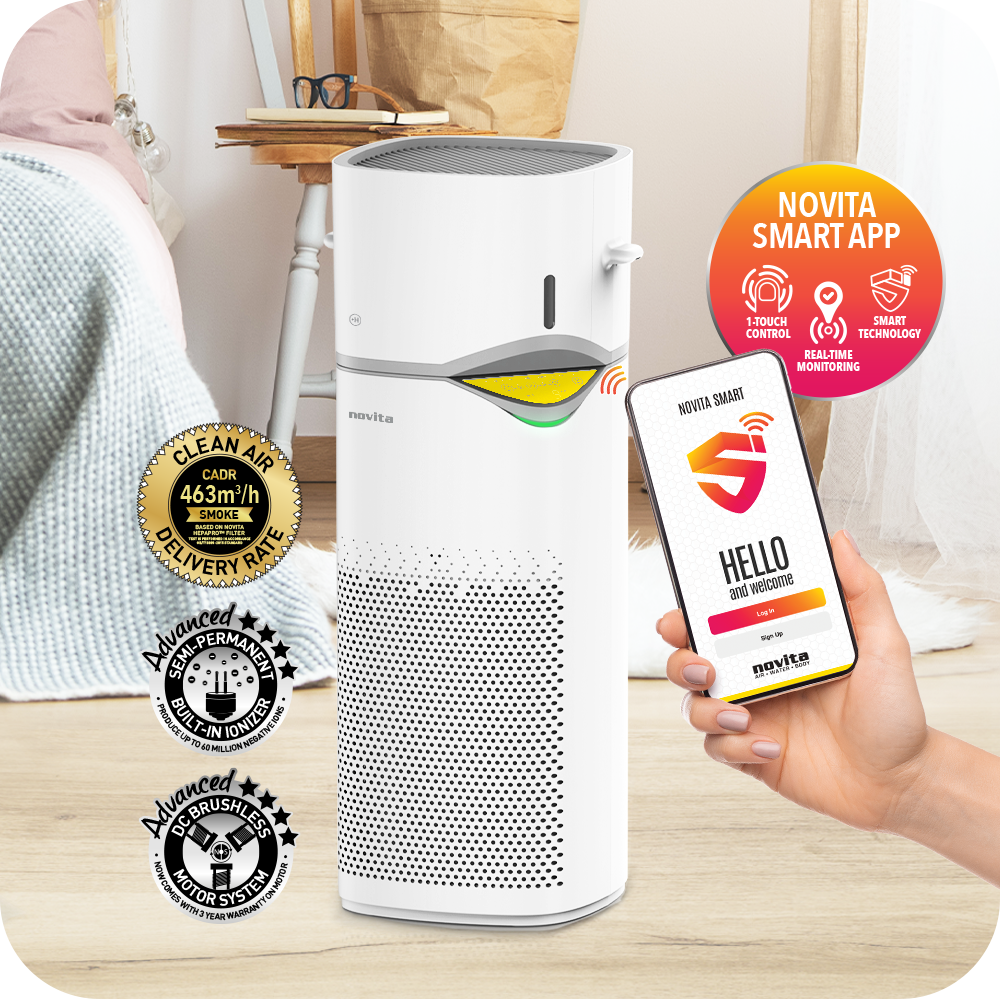 NOVITA A2+H Air Purifier + Humidifier