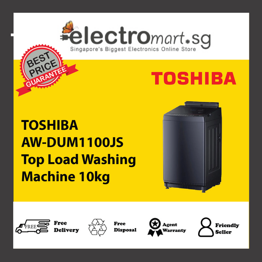 TOSHIBA AW-DUM1100JS Top Load Washing Machine 10kg