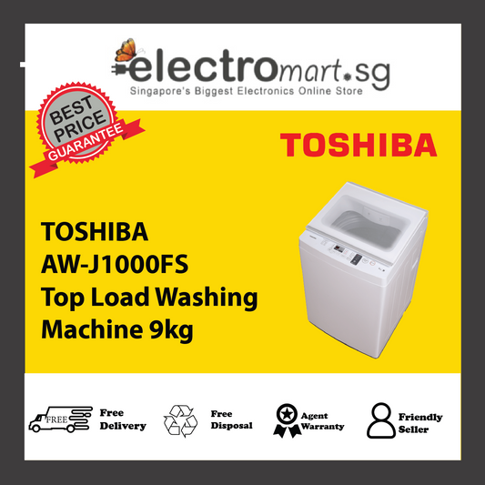 TOSHIBA AW-J1000FS Top Load Washing Machine 9kg