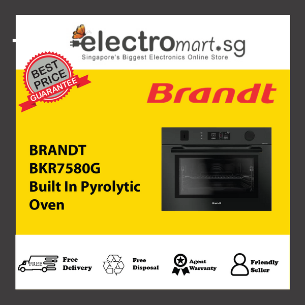 BRANDT BKR7580G Built In Pyrolytic  Oven