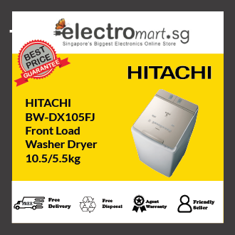Hitachi BW-DX105FJ 10.5kg/5.5kg Top Loading Washer-Dryer