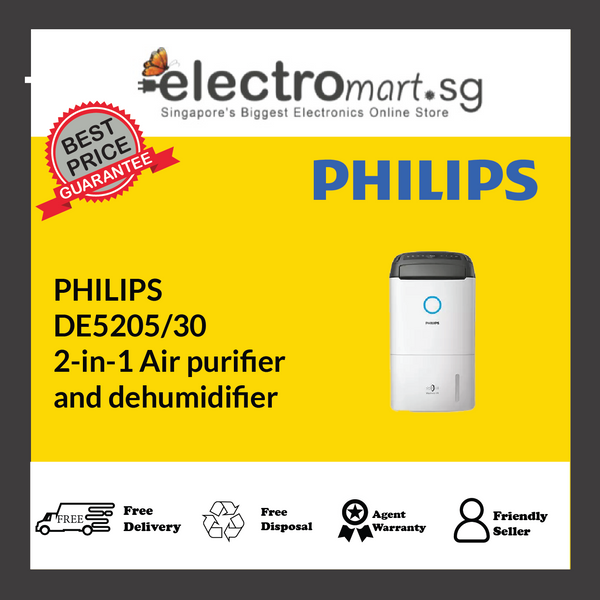 PHILIPS DE5205/30 2-in-1 Air purifier  and dehumidifier