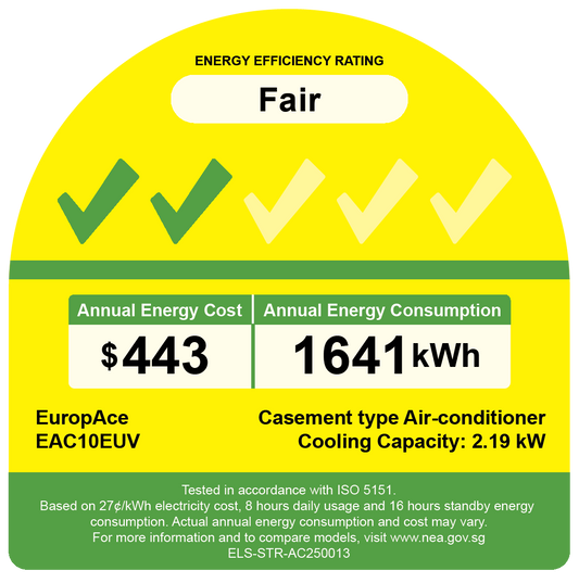 EUROPACE EAC10EUV Inverter Casement Air Con