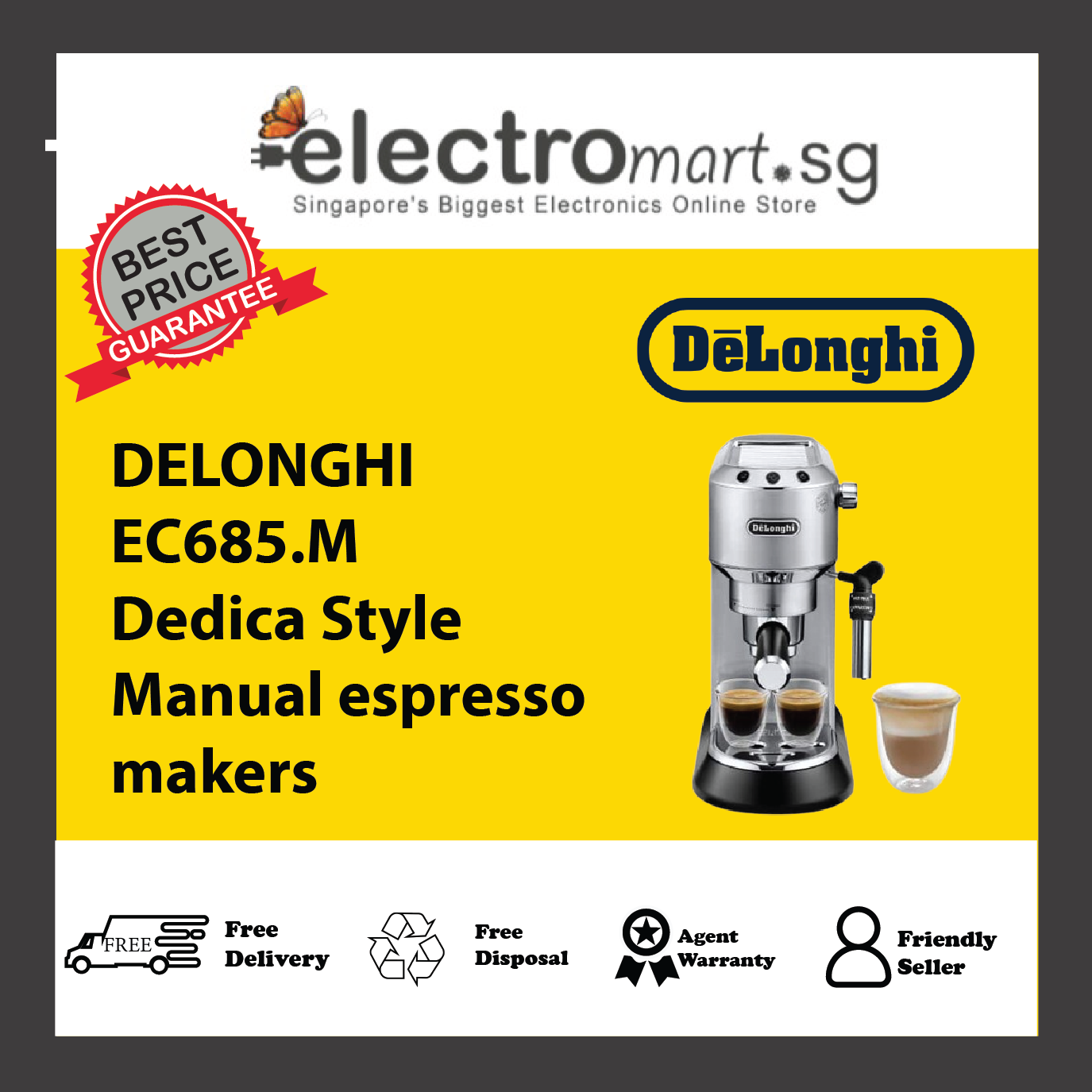 Ec685 Delonghi Dedica Coffee Machine Manual Coffee Maker Espressor