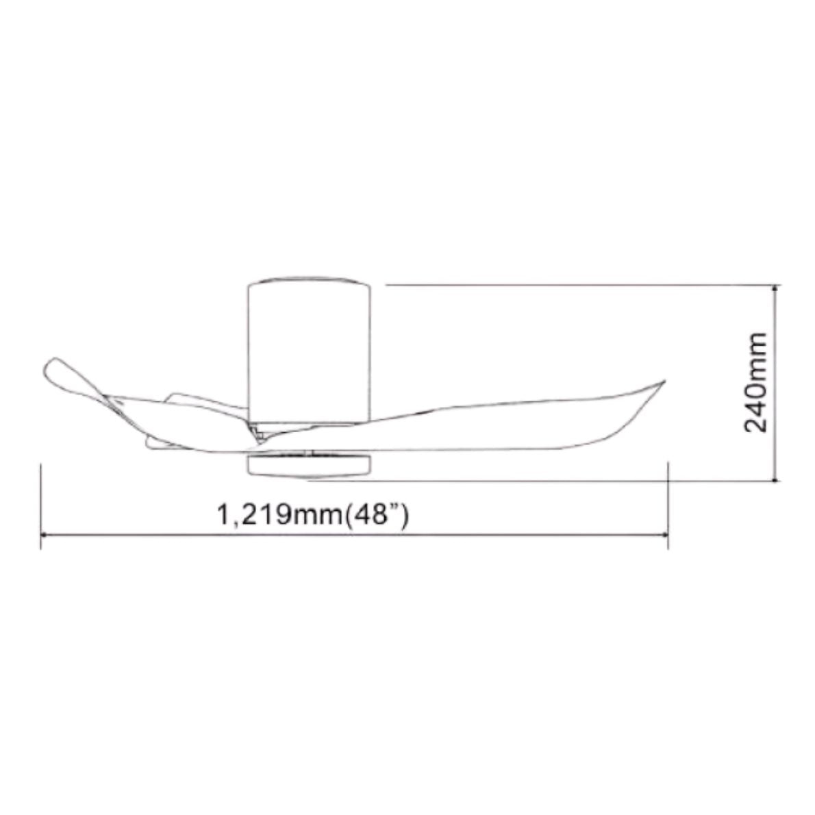 EUROPACE ECF48H Acestar 3 blades Ceiling Fan 48”