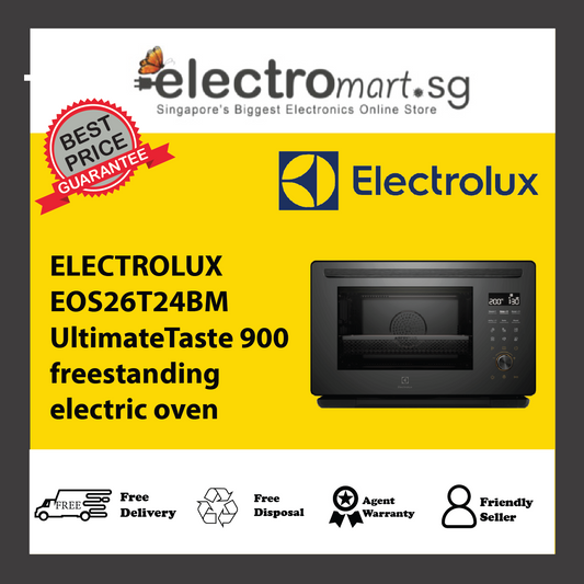 ELECTROLUX EOS26T24BM 50cm UltimateTaste 900 freestanding electric oven with 26L capacity