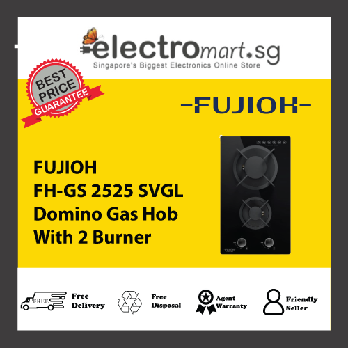 FUJIOH FH-GS 2525 SVGL Domino Gas Hob With 2 Burner
