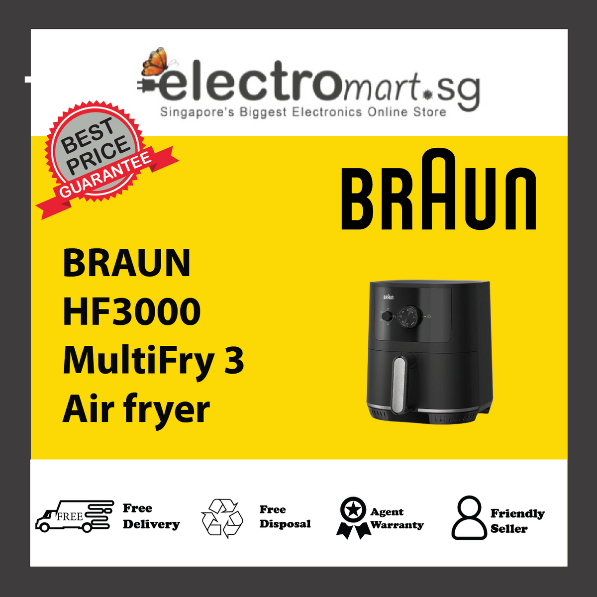 BRAUN HF3000 MultiFry 3 Air fryer