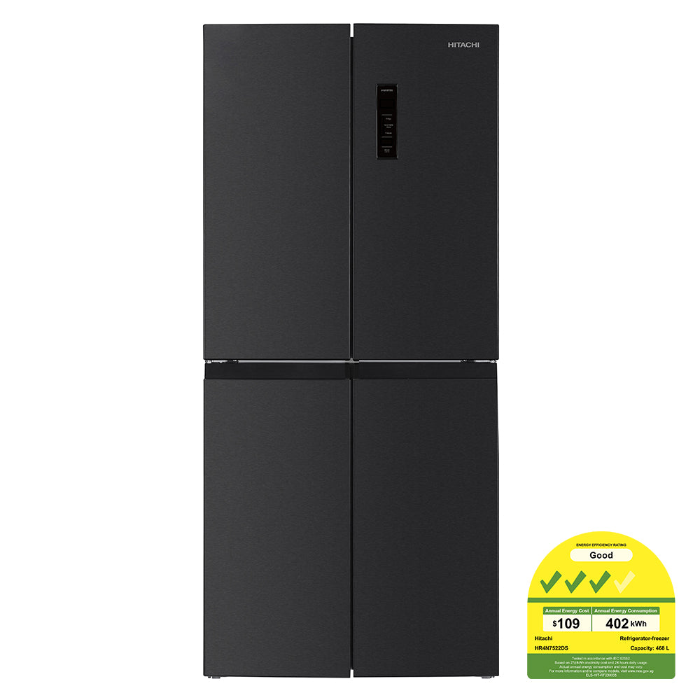 HITACHI HR4N7522DS1DXSG French Door Refrigerator 466L