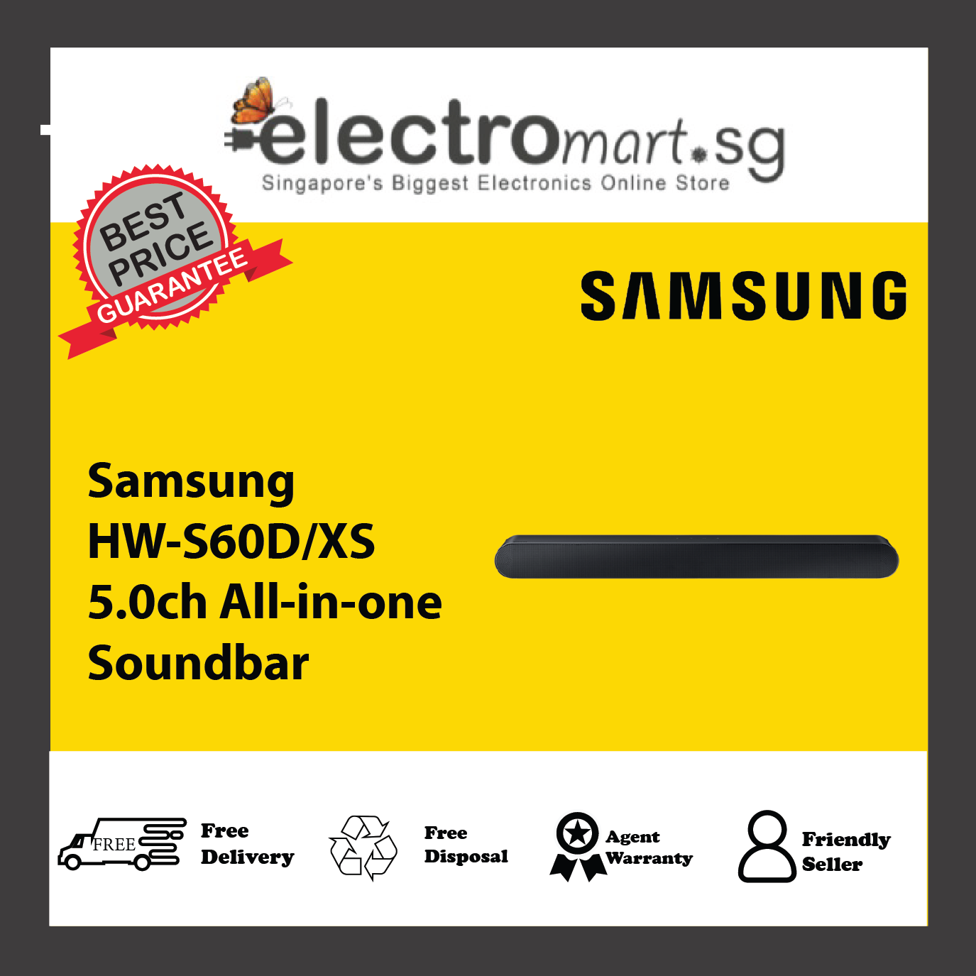Samsung HW-S60D/XS 5.0ch All-in-one Soundbar