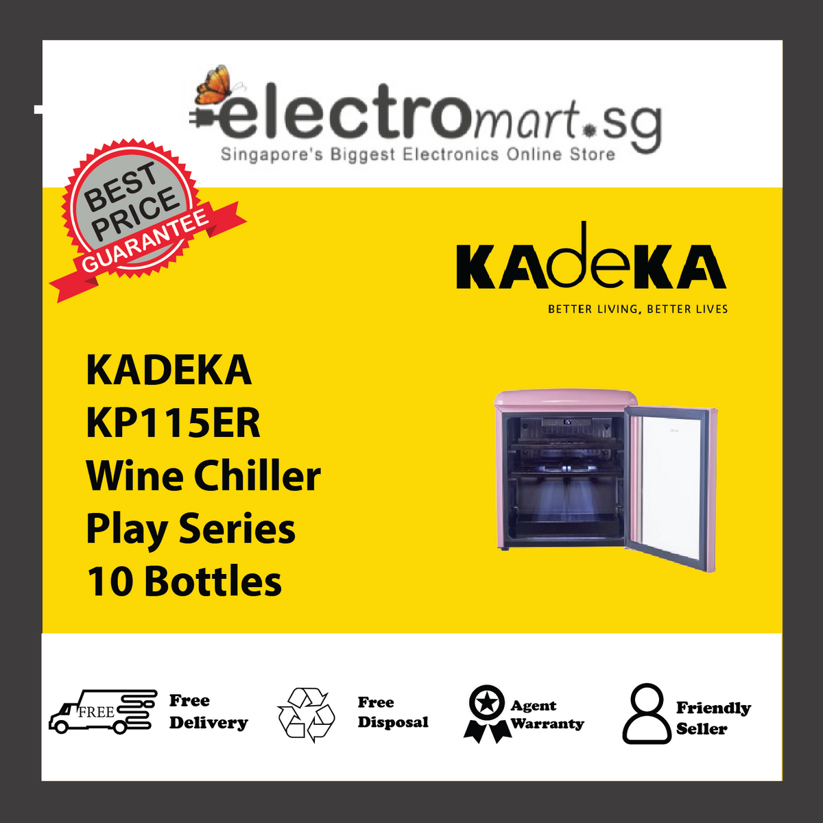 Kadeka KP115ER Play Series Wine Chiller / Mini‑Bar