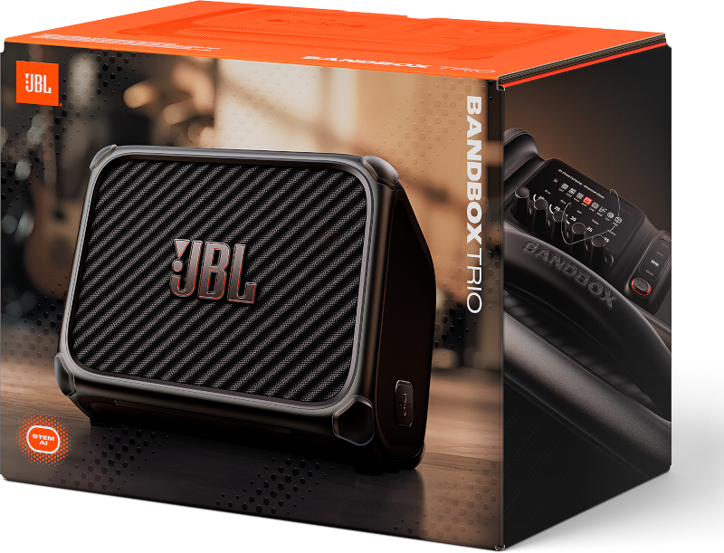 JBL BandBox Trio Portable AI- powered practice amp and speaker