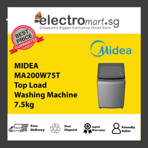 MIDEA MA200W75T Top Load  Washing Machine 7.5kg