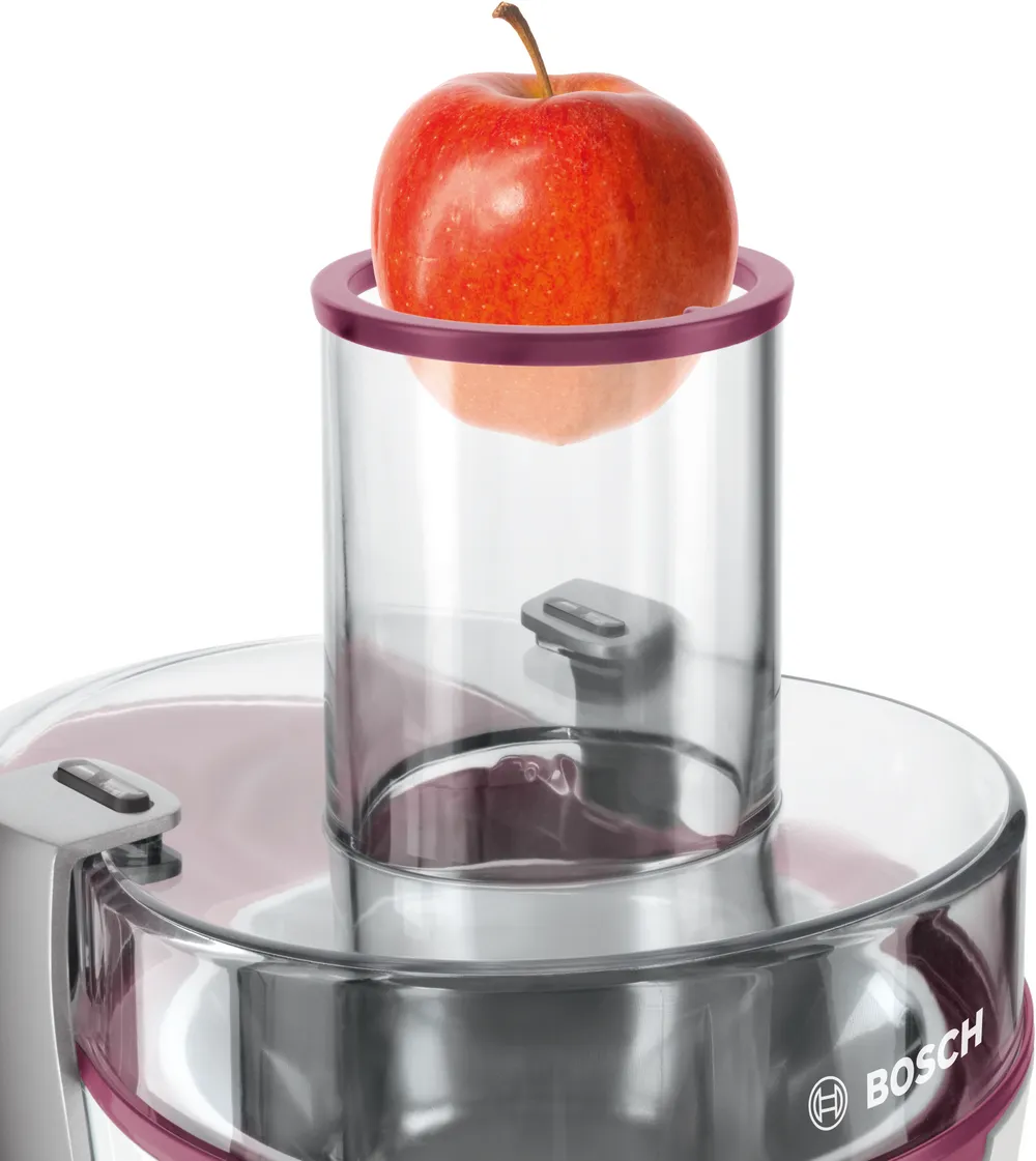 BOSCH MES 25C0 Centrifugal juicer VitaJuice 2 700 W White, Cherry Cassis