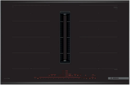 BOSCH PXX895D66E Series 8 Induction hob with integrated ventilation system 80cm