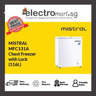MISTRAL MFC131A Chest Freezer  with Lock (116L)