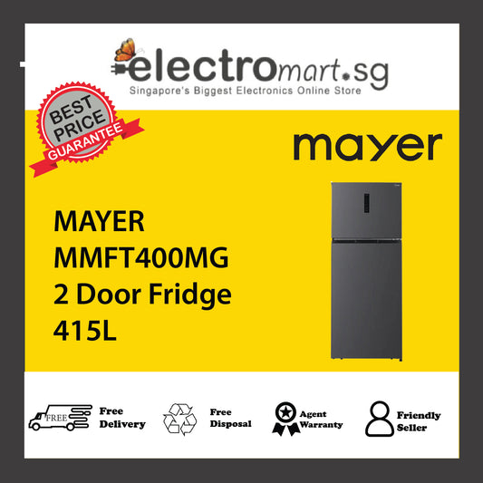 MAYER MMFT400MG 2 Door Fridge 415L